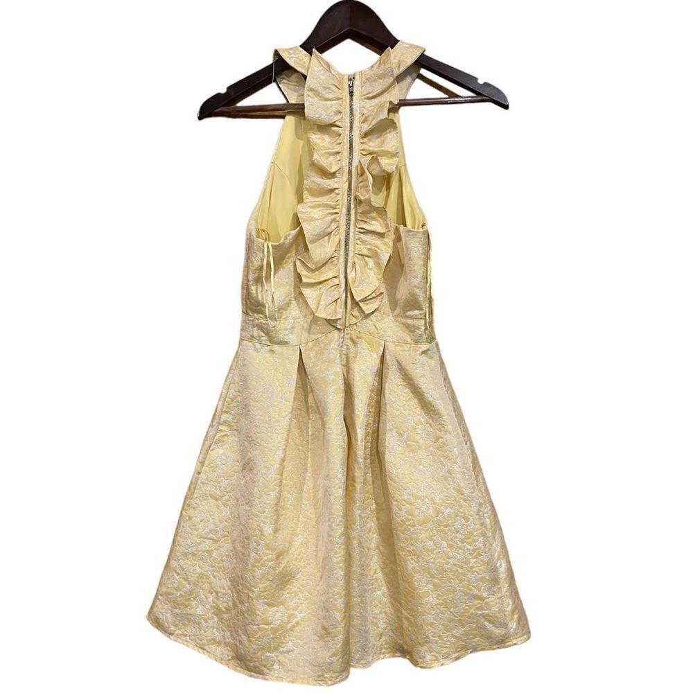 Disney Beauty and the Beast Yellow and Silver Dress Semi-Formal Small